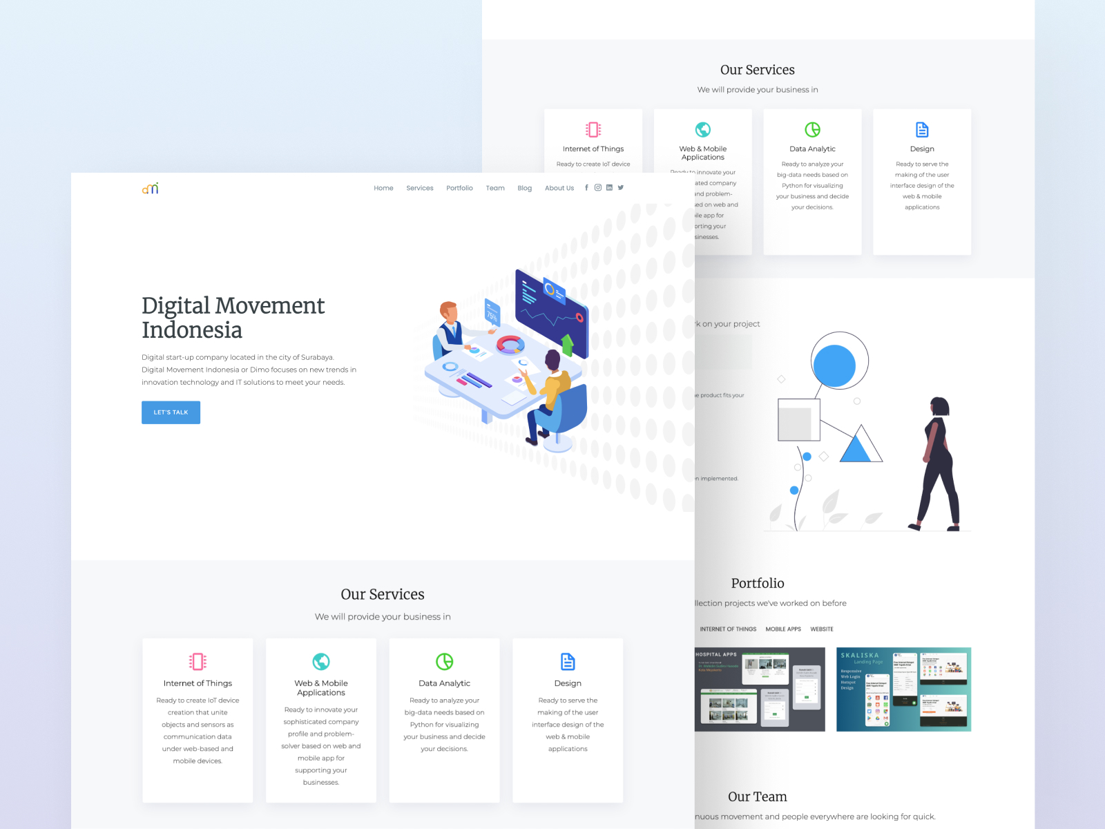 Digital Movement Indonesia Web Landing Page