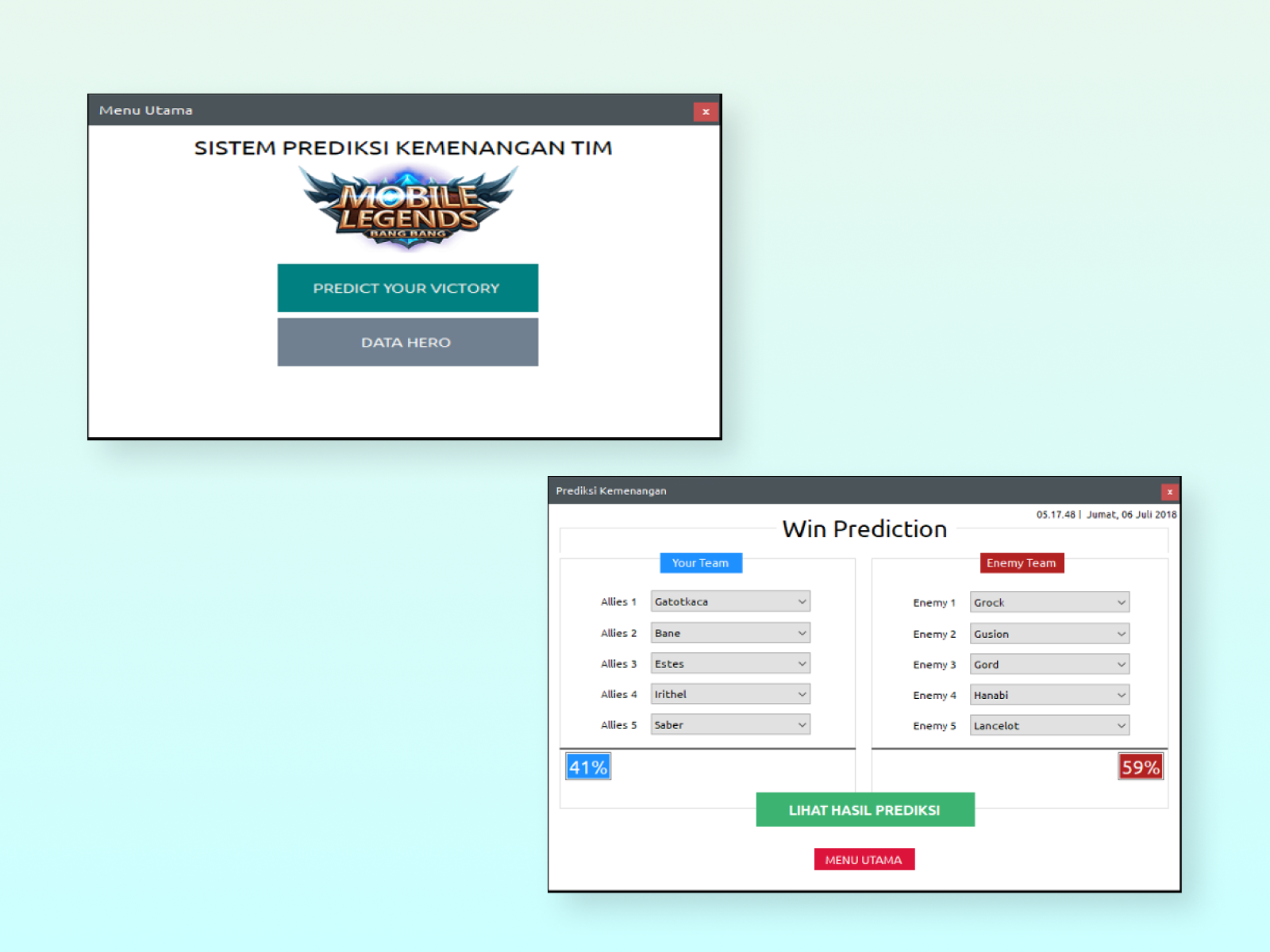 Mobile Legends Win Prediction System using Naive Bayes